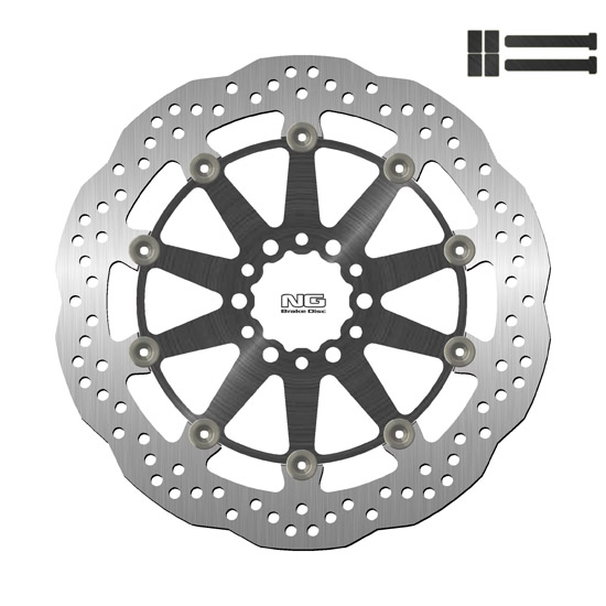 NG BRAKES Kit Disque Flottant Wave et vis 