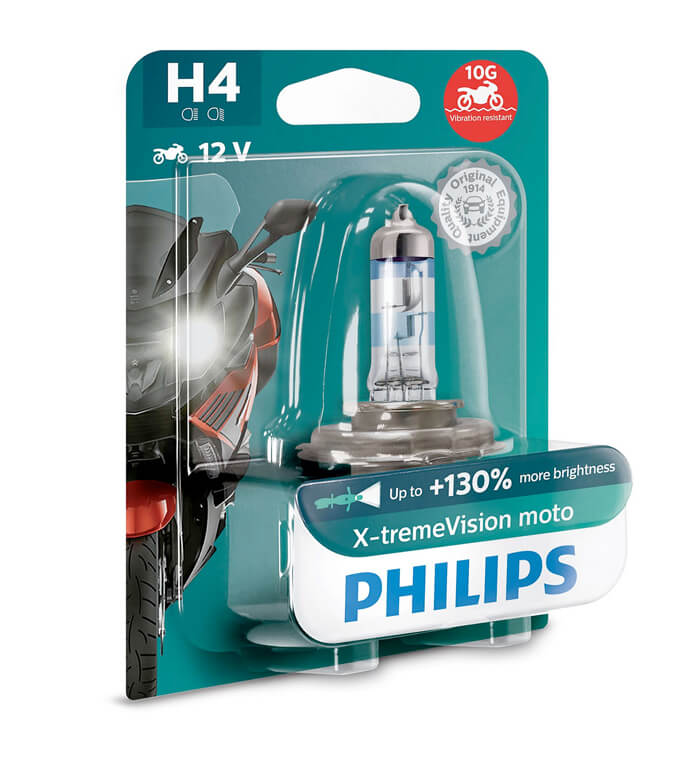 Lampe Philips - H4 - X-Treme Vision Moto - MORACO