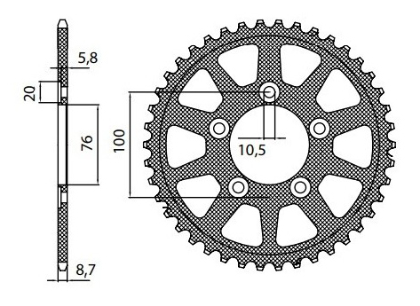 COURONNE B-ONE 530 5-5216-43