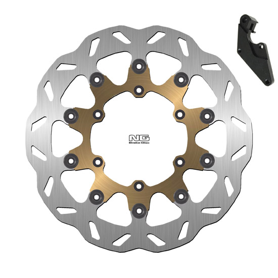 NG BRAKES Kit Disque Flottant Wave et patte 