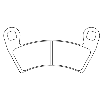 Plaquettes de frein ATV avant ou arrière  1229ATV1