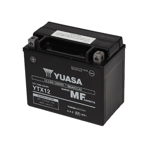 Batterie Yuasa YTX12-BS 12V 10Ah acide sans entretien Aprilia